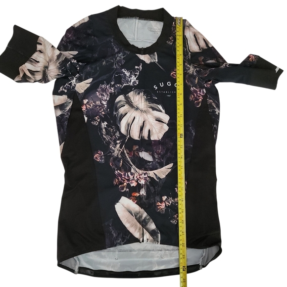 SUGOI RS Pro Cycling cycling Jersey Floral Black Medium - Picture 8 of 15